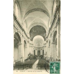 carte postale ancienne 54 NANCY. La Cathédrale intérieur 1908