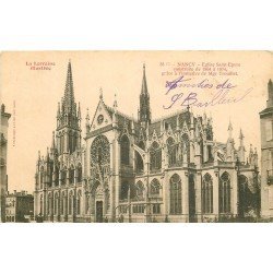 carte postale ancienne 54 NANCY. Eglise Saint-Epure Place des Dames 1904