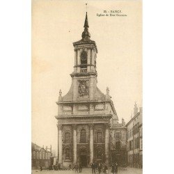 carte postale ancienne 54 NANCY. Eglise de Bonsecours animation