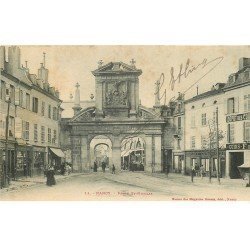 carte postale ancienne 54 NANCY. Porte Saint-Nicolas 1904 Café Lunéville