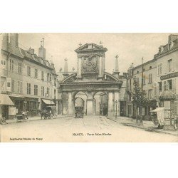 carte postale ancienne 54 NANCY. Porte Saint-Nicolas Kiosque à journaux 1917