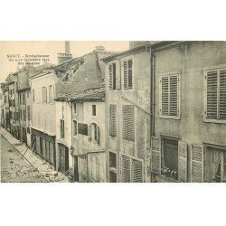 carte postale ancienne 54 NANCY. Bombardement Rue Saint-Anne