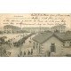 carte postale ancienne 54 TOUL. Caserne Lamarche départ de la Classe 1904 timbre absent