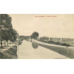 carte postale ancienne 54 TOUL. Canal et Moselle Péniche 1917