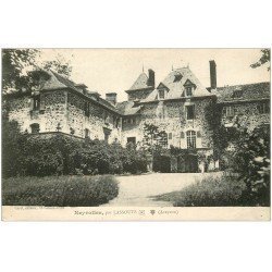 carte postale ancienne 12 NEYROLLES par Lassouts. Le Château Corp de Ferme 1919