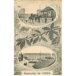 carte postale ancienne 54 TOUL. Souvenir Caserne