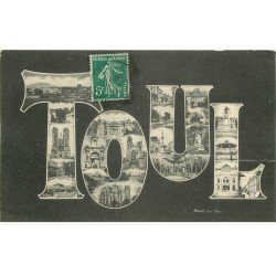 carte postale ancienne 54 TOUL. Multivues 1911