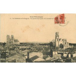 carte postale ancienne 54 TOUL. Cathédrale et Saint-Gengoult 1911