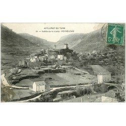carte postale ancienne 12 PEYRELEAU 1911 Vallée de la Jonte