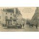 carte postale ancienne 54 TOUL. Fontaine Place Croix-en-Bourg et Banque Société Générale 1914