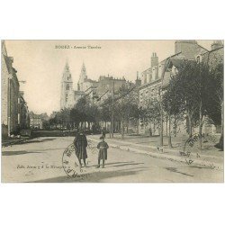 12 RODEZ. Avenue Tarrère. Tampon militaire 1915