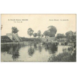carte postale ancienne 55 BISLEE. La Passerelle 1916