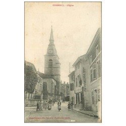 carte postale ancienne 55 COMMERCY. L'Eglise et Restaurant