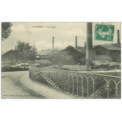 carte postale ancienne 55 COMMERCY. Les Forges 1908