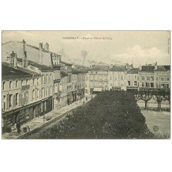 carte postale ancienne 55 COMMERCY. Place Hôtel de Ville 1907 avec Félix-Potin
