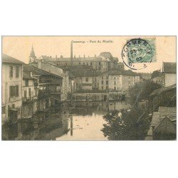 carte postale ancienne 55 COMMERCY. Pont du Moulin 1907