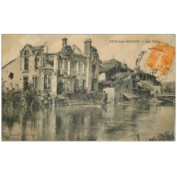 carte postale ancienne 55 DUN-SUR-MEUSE. La Ville 1922