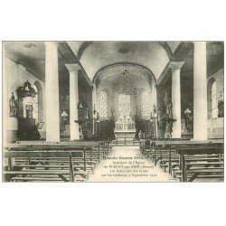 carte postale ancienne 55 FLEURY-SUR-AIRE. Bancs brisés de l'Eglise 1918