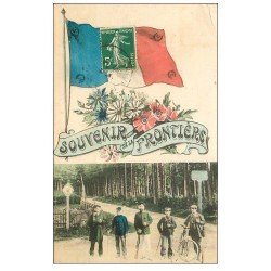 55 de la FRONTIERE. Douane et Douaniers Français et Allemands 1909 Drapeau tricolore