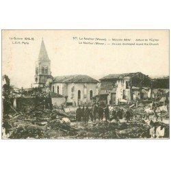 carte postale ancienne 55 LE NEUFOUR. Maisons détruites