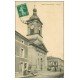 55 LEROUVILLE. Eglise et Café Restaurant 1910. Femme avec Landau
