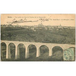 carte postale ancienne 12 RODEZ. Le Viaduc de Gasquerie 1905