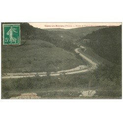 carte postale ancienne 55 LIGNY-EN-BARROIS. Route Paris Strasbourg
