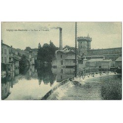 carte postale ancienne 55 LIGNY-EN-BARROIS. Tour et Ornain