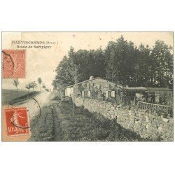 carte postale ancienne 55 MARTINCHAMPS. Route de Sampigny (défauts)...