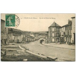 carte postale ancienne 55 MARVILLE. rue de la Porte du Bourg 1912