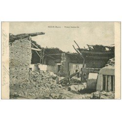 carte postale ancienne 55 MECRIN. Maison bombardée 1917