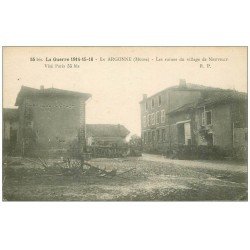 carte postale ancienne 55 NEUVILLY. Ruines du Village 1916