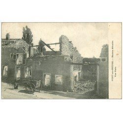 carte postale ancienne 55 PONT-SUR-MEUSE. Maison détruite 1916