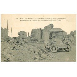 carte postale ancienne 55 REMBERCOURT-AUX-POTS. Voitur Militaire Routes de Sommaisne et Erizé-la-Petite 1916