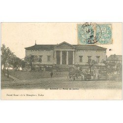 carte postale ancienne 12 RODEZ. Palais de Justice 1905