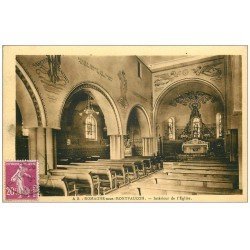 carte postale ancienne 55 ROMAGNE-SOUS-MONTFAUCON. Eglise 1934