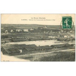 carte postale ancienne 55 SAINT-MIHIEL. Baraquements des Chasseurs à Pied 1910