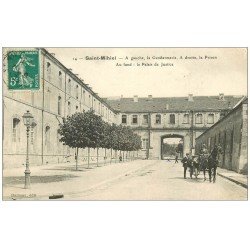 carte postale ancienne 55 SAINT-MIHIEL. Gendarmerie, Prison et Palais de Justice 1912