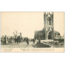 carte postale ancienne 55 SOMMEILLE. Clocher de l'Eglise 1916