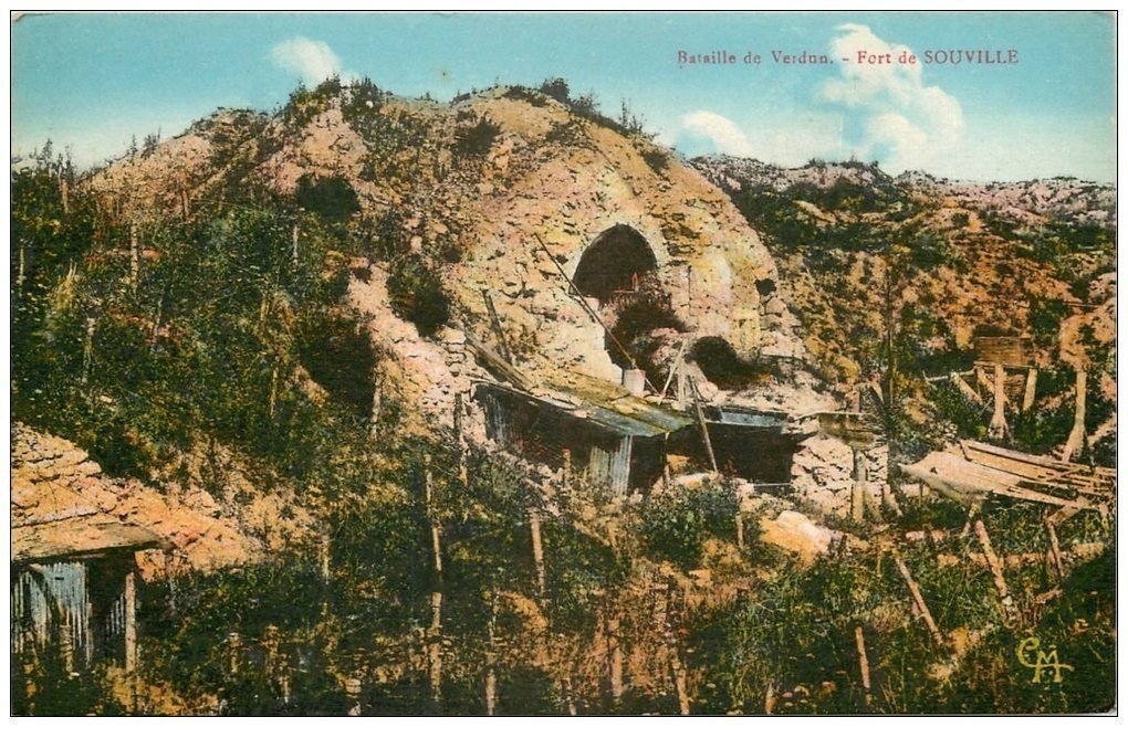 carte postale ancienne 55 SOUVILLE. Le Fort