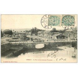 carte postale ancienne 55 STENAY. Port et anciennes Tanneries 1905