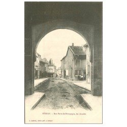 carte postale ancienne 55 STENAY. Rue Porte-de-Bourgogne vers 1900