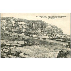 carte postale ancienne 12 ROQUEFORT. Caves et Producteurs