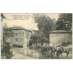 carte postale ancienne 55 TRIAUCOURT. Moulin et Cavaliers à l'Abreuvoir 1915