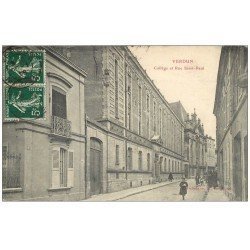 carte postale ancienne 55 VERDUN. Collège Rue Saint-Paul 1908