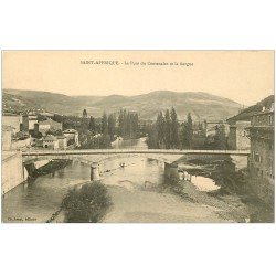 12 SAINT-AFFRIQUE. Vieux Pont du Centenaire et la Sorgne