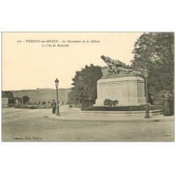 carte postale ancienne 55 VERDUN. Monument Défense Belleville 1915