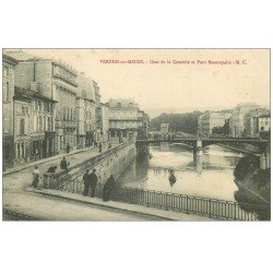 carte postale ancienne 55 VERDUN. Quai Comédie Pont Beaurepaire 1915