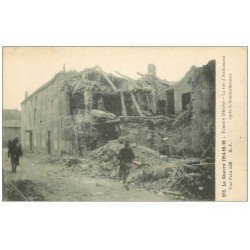 carte postale ancienne 55 VERDUN. Rue Anthouard bombardée. Guerre 1914-18