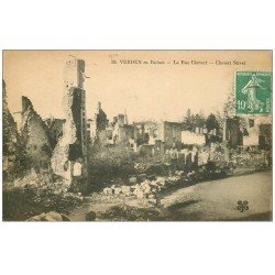 carte postale ancienne 55 VERDUN. Rue Chevert. Guerre 1914-18
